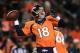 DENVER, CO - NOVEMBER 17: Peyton Manning #18 of the Denver Broncos looks to pass against the Kansas City Chiefs in the second quarter at Sports Authority Field at Mile High on November 17, 2013 in Denver, Colorado. (Photo by Doug Pensinger/Getty Images)