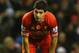 LIVERPOOL, ENGLAND - NOVEMBER 09: Luis Suarez of Liverpool looks on during the Barclays Premier League match between Liverpool and Fulham at Anfield on November 9, 2013 in Liverpool, England. (Photo by Alex Livesey/Getty Images)