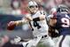 Nov 17, 2013; Houston, TX, USA; Oakland Raiders quarterback Matt McGloin (14) throws a pass against the Houston Texans at Reliant Stadium. Mandatory Credit: Kirby Lee-USA TODAY Sports