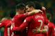STOCKHOLM, SWEDEN - NOVEMBER 19: Cristiano Ronaldo of Portugal celebrates after scoring their 3rd goal during the FIFA 2014 World Cup Qualifier Play-off Second Leg match between Sweden and Portugal at Friends Arena on November 19, 2013 in Stockholm, Sweden. (Photo by Martin Rose/Getty Images,)