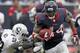 HOUSTON, TX- NOVEMBER 17: Ben Tate #44 of the Houston Texans rushes past Nick Roach #53 of the Oakland Raiders on November 17, 2013 at Reliant Stadium in Houston, Texas. Raiders won 28 to 23.(Photo by Thomas B. Shea/Getty Images)
