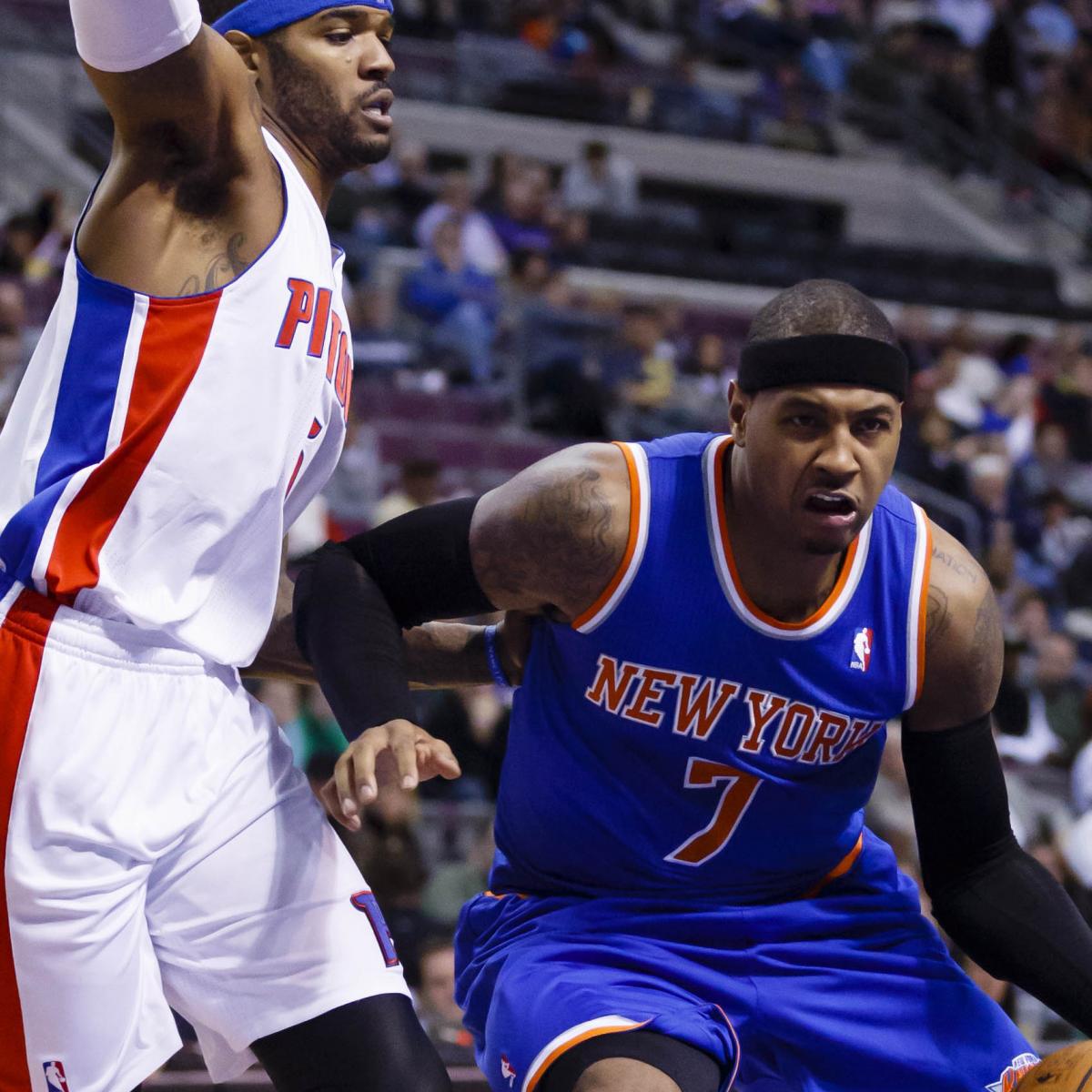 New York Knicks vs. Detroit Pistons Grading New York's Performance