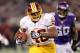 Nov 7, 2013; Minneapolis, MN, USA; Washington Redskins running back Alfred Morris (46) during the first quarter against the Minnesota Vikings at Mall of America Field at H.H.H. Metrodome. The Vikings defeated the Redskins 34-27. Mandatory Credit: Brace Hemmelgarn-USA TODAY Sports