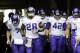Nov 17, 2013; Seattle, WA, USA; Minnesota Vikings running back Adrian Peterson (28) leads teammates out of the tunnel during pre game warm ups prior to the game against the Seattle Seahawks at CenturyLink Field. Mandatory Credit: Steven Bisig-USA TODAY Sports
