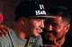SHANGHAI, CHINA - JULY 31: Brandon Rios (L) and his coach Robert Garcia chat at a press conference on July 31, 2013 in Shanghai, China. (Photo by Kevin Lee/Getty Images)