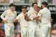 BRISBANE, AUSTRALIA - NOVEMBER 22: Mitchell Johnson of Australia celebrates after dismissing Joe Root of England during day two of the First Ashes Test match between Australia and England at The Gabba on November 22, 2013 in Brisbane, Australia. (Photo by Scott Barbour/Getty Images)