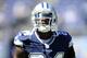 Sep 29, 2013; San Diego, CA, USA; Dallas Cowboys cornerback Morris Claiborne (24) prior to the game against the San Diego Chargers at Qualcomm Stadium. Mandatory Credit: Christopher Hanewinckel-USA TODAY Sports