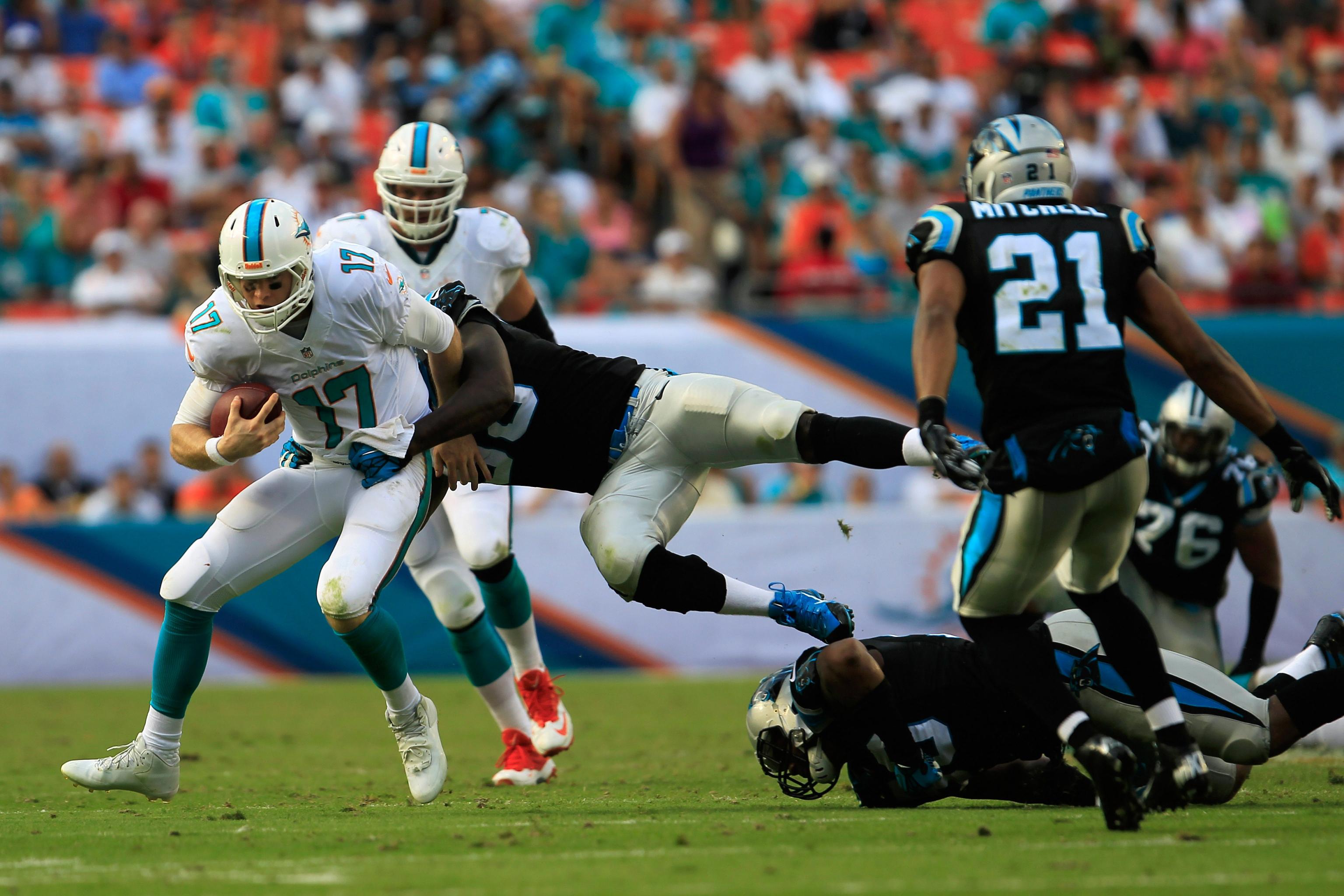 Tom Brady intercepted twice as Miami Dolphins shock New England Patriots, NFL