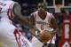 Nov 11, 2013; Houston, TX, USA; Houston Rockets power forward Terrence Jones (6) passes the ball during the second quarter against the Toronto Raptors at Toyota Center. Mandatory Credit: Andrew Richardson-USA TODAY Sports