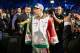 MACAU - NOVEMBER 24: Brandon Rios of the U.S. walks into the ring before his bout with Manny Pacquiao of the Philippines during their 'Clash in Cotai' WBO International Welterweight title fight on November 24, 2013 in Macau. (Photo by Nicky Loh/Getty Images)