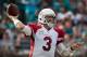Nov 17, 2013; Jacksonville, FL, USA; Arizona Cardinals quarterback Carson Palmer (3) throws the ball during the second half of the game against the Arizona Cardinals at EverBank Field. Mandatory Credit: Rob Foldy-USA TODAY Sports