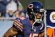 Nov 10, 2013; Chicago, IL, USA; Chicago Bears wide receiver Brandon Marshall (15) before the game against the Lions at Soldier Field. Mandatory Credit: Matt Marton-USA TODAY Sports