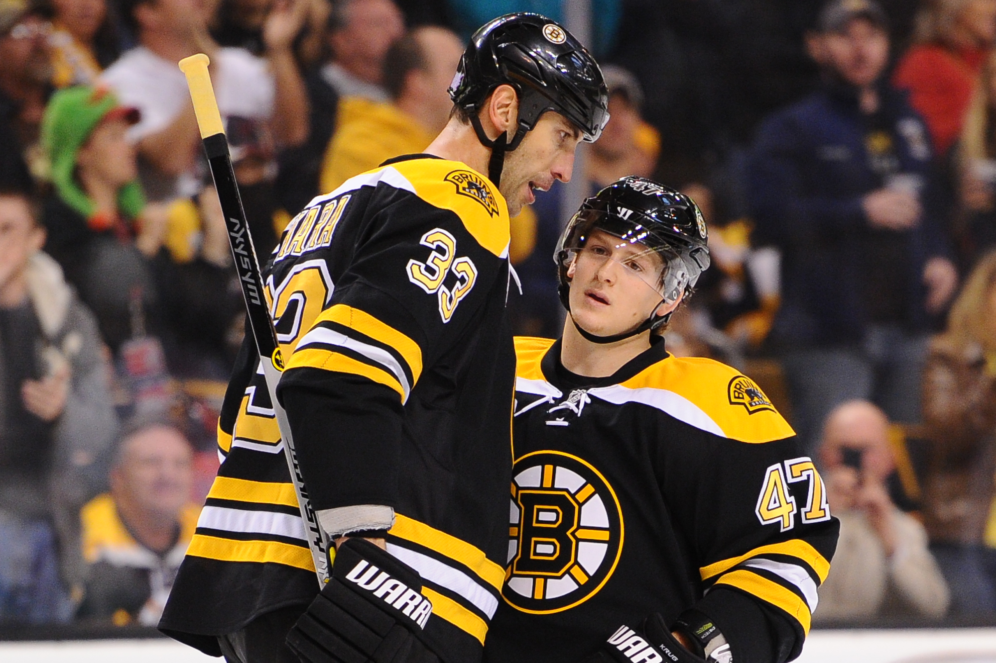 Don't make that guy mad.' Torey Krug's hit exemplified the Bruins' night -  The Boston Globe