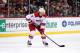 Oct 24, 2013; Saint Paul, MN, USA; Carolina Hurricanes forward Tuomo Ruutu (15) against the Minnesota Wild at Xcel Energy Center. The Wild defeated the Hurricanes 3-1. Mandatory Credit: Brace Hemmelgarn-USA TODAY Sports