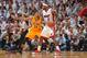 MIAMI, FL - JUNE 3: Paul George #24 of the Indiana Pacers defends LeBron James #6 of the Miami Heat in Game Seven of the Eastern Conference Finals during the 2013 NBA Playoffs on June 3, 2013 at American Airlines Arena in Miami, Florida. NOTE TO USER: User expressly acknowledges and agrees that, by downloading and or using this photograph, User is consenting to the terms and conditions of the Getty Images License Agreement. Mandatory Copyright Notice: Copyright 2013 NBAE (Photo by Jesse D. Garrabrant/NBAE via Getty Images)