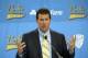 Aor 2, 2013; Los Angeles, CA, USA; Steve Alford speaks at a press conference to announce his hiring as UCLA Bruins mens basketball coach at Pauley Pavilion. Mandatory Credit: Kirby Lee-USA TODAY Sports