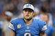 DETROIT, MI - NOVEMBER 24: Matthew Stafford #9 of the Detroit Lions watches the clock run down to end the game against the Tampa Bay Buccaneers at Ford Field on November 24, 2013 in Detroit, Michigan. Tampa Bay defeted the Lions 24-21. (Photo by Leon Halip/Getty Images)
