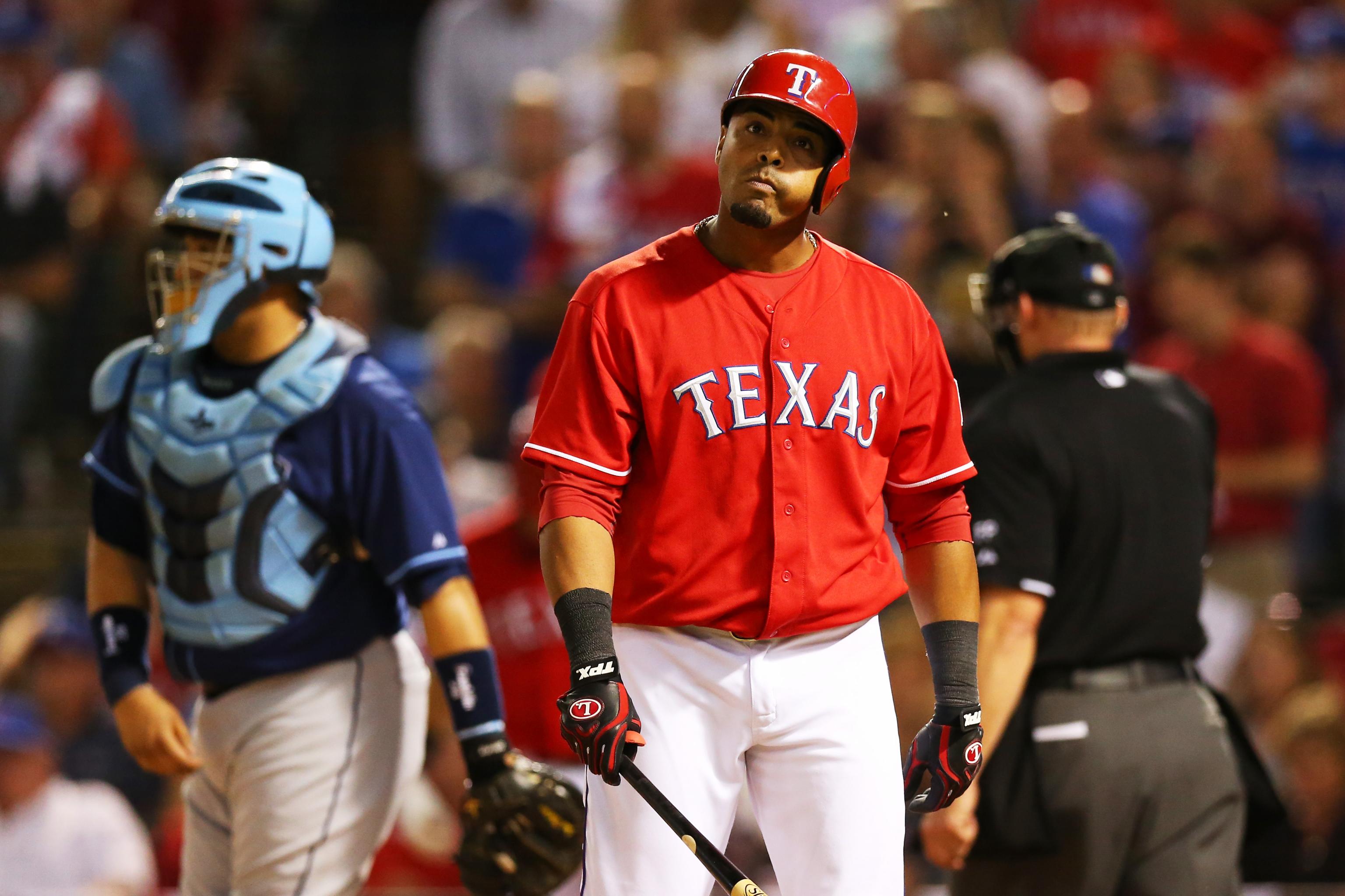 Texas rangers nelson cruz after hi-res stock photography and