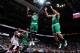 ATLANTA, GA - NOVEMBER 23: Brandon Bass #30 of the Boston Celtics goes up with the ball against the Atlanta Hawks on November 23, 2013 at Philips Arena in Atlanta, Georgia. NOTE TO USER: User expressly acknowledges and agrees that, by downloading and/or using this Photograph, user is consenting to the terms and conditions of the Getty Images License Agreement. Mandatory Copyright Notice: Copyright 2013 NBAE (Photo by Scott Cunningham/NBAE via Getty Images)