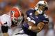 Nov 16, 2013; Auburn, AL, USA; Georgia Bulldogs cornerback Blake Sailors (7) tackles Auburn Tigers running back Corey Grant (20) during the fourth quarter at Jordan Hare Stadium. The Tigers beat the Bulldogs 43-38. Mandatory Credit: John Reed-USA TODAY Sports
