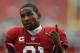 GLENDALE, AZ - SEPTEMBER 15: Cornerback Patrick Peterson #21 of the Arizona Cardinals gestures to a fan prior to the start of the game against the Detroit Lions at University of Phoenix Stadium on September 15, 2013 in Glendale, Arizona. (Photo by Jeff Gross/Getty Images)