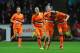 SWANSEA, WALES - NOVEMBER 28: Daniel Parejo of Valencia (r) celebrates the winning goal with team mates during the UEFA Europa League group A match between Swansea City and Valencia CF at Liberty Stadium on November 28, 2013 in Swansea, Wales. (Photo by Stu Forster/Getty Images)