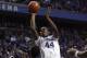 Nov 19, 2013; Lexington, KY, USA; Kentucky Wildcats center Dakari Johnson (44) shoots the ball against Texas-Arlington Mavericks forward Anthony Walker (44) in the first half at Rupp Arena. Mandatory Credit: Mark Zerof-USA TODAY Sports