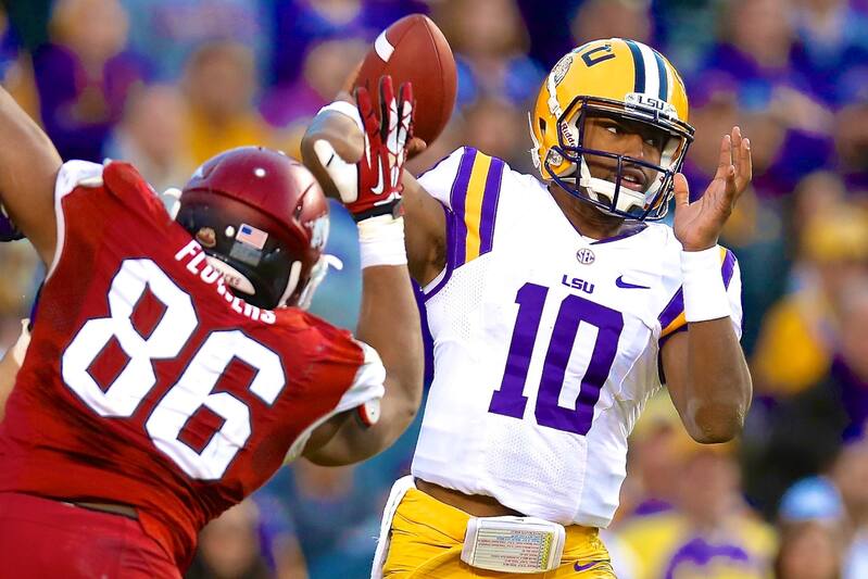 Lsu Qb Anthony Jennings 99 Yard Td Drive Vs Arkansas Gives