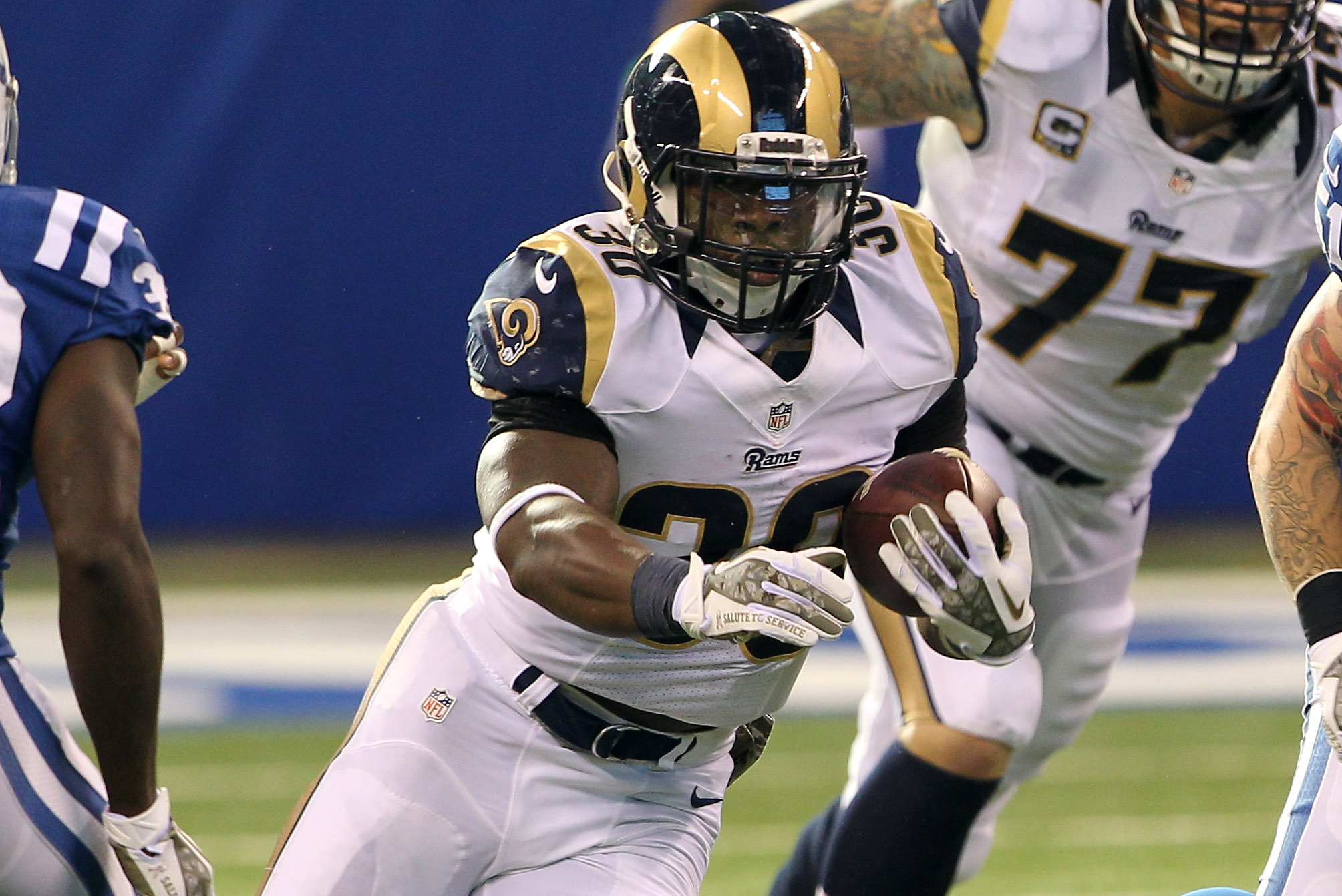 Zac Stacy injury update: Rams running back limited at Thursday