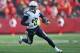 KANSAS CITY, MO - NOVEMBER 24: Wide receiver Keenan Allen #13 of the San Diego Chargers turns up field after catching a pass against the Kansas City Chiefs during the first half on November 24, 2013 at Arrowhead Stadium in Kansas City, Missouri. San Diego won 41-38. (Photo by Peter Aiken/Getty Images)