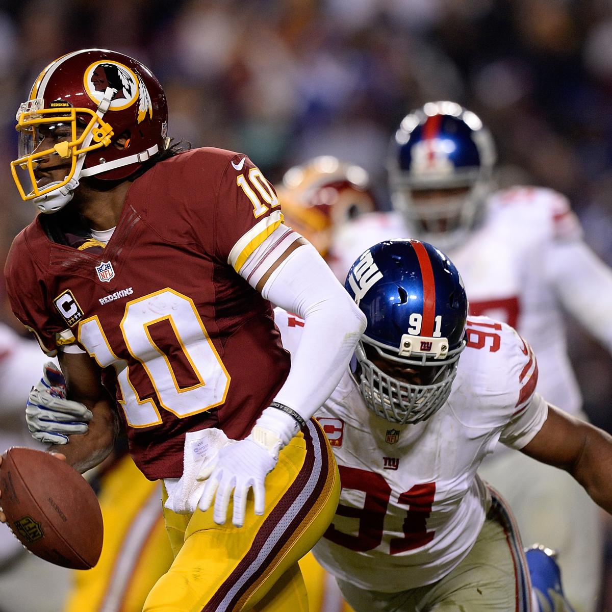 New York Giants vs. Washington Redskins: 5 Players To Watch