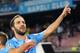 NAPLES, ITALY - NOVEMBER 06: Gonzalo Higuain of Napoli celebrates after scoring their second goal during the UEFA Champions League Group F match between SSC Napoli and Olympique de Marseille at Stadio San Paolo on November 6, 2013 in Naples, Italy. (Photo by Giuseppe Bellini/Getty Images)