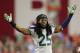 GLENDALE, AZ - OCTOBER 17: Cornerback Richard Sherman #25 of the Seattle Seahawks reacts during the NFL game against the Arizona Cardinals at the University of Phoenix Stadium on October 17, 2013 in Glendale, Arizona. The Seahawks defeated the Cardinals 34-22. (Photo by Christian Petersen/Getty Images)