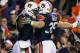 AUBURN, AL - NOVEMBER 30: C.J. Uzomah #81 celebrates his third quarter touchdown with Jay Prosch #35 of the Auburn Tigers against the Alabama Crimson Tide at Jordan-Hare Stadium on November 30, 2013 in Auburn, Alabama. (Photo by Kevin C. Cox/Getty Images)