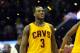 Nov 30, 2013; Cleveland, OH, USA; Cleveland Cavaliers shooting guard Dion Waiters celebrates after a 97-93 win over the Chicago Bulls at Quicken Loans Arena. Mandatory Credit: David Richard-USA TODAY Sports