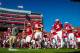LINCOLN, NE - NOVEMBER 29: The Nebraska Cornhuskers take the field prior their game against the Iowa Hawkeyes at Memorial stadium on November 29, 2013 in Lincoln, Nebraska. (Photo by Eric Francis/Getty Images)