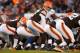 Nov 3, 2013; Cleveland, OH, USA; Cleveland Browns quarterback Jason Campbell (17) gets set to run a play against the Baltimore Ravens at FirstEnergy Stadium. Mandatory Credit: Rick Osentoski-USA TODAY Sports
