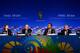 COSTA DO SAUIPE, BAHIA - DECEMBER 04: (L-R) FIFA Head of Media, Delia Fischer, FIFA TV Director Niclas Ericson, Deputy Minster of Communications, Genildo Lins and MATCH IT CEO, Dick Wiles attend a press conference during a media day ahead of the Final Draw for the 2014 FIFA World Cup at Costa do Sauipe Resort on December 4, 2013 in Costa do Sauipe, Brazil. (Photo by Clive Mason/Getty Images)