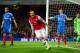 LONDON, ENGLAND - DECEMBER 04: Nicklas Bendtner of Arsenal celebrates scoring the opening goal during the Barclays Premier League match between Arsenal and Hull City at Emirates Stadium on December 4, 2013 in London, England. (Photo by Jamie McDonald/Getty Images)