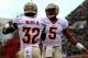WINSTON SALEM, NC - NOVEMBER 09: Jameis Winston #5 and teammate James Wilder Jr. #32 of the Florida State Seminoles during their game at BB&T Field on November 9, 2013 in Winston Salem, North Carolina. (Photo by Streeter Lecka/Getty Images)