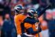 DENVER, CO - DECEMBER 8: Place kicker Matt Prater #5 of the Denver Broncos celebrates a 64-yard field goal for a new NFL record on a hold by Britton Colquitt #4 during the second quarter against the Tennessee Titans at Sports Authority Field Field at Mile High on December 8, 2013 in Denver, Colorado. (Photo by Justin Edmonds/Getty Images)