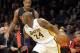 Dec 8, 2013; Los Angeles, CA, USA; Los Angeles Lakers shooting guard Kobe Bryant (24) handles the ball against Toronto Raptors shooting guard DeMar DeRozan (10) during the first half at Staples Center. Mandatory Credit: Richard Mackson-USA TODAY Sports