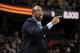 CLEVELAND, OH - DECEMBER 4: Head coach Mike Brown of the Cleveland Cavaliers calls out the play during a break in the action against the Denver Nuggets at The Quicken Loans Arena on December 4, 2013 in Cleveland, Ohio. NOTE TO USER: User expressly acknowledges and agrees that, by downloading and/or using this Photograph, user is consenting to the terms and conditions of the Getty Images License Agreement. Mandatory Copyright Notice: Copyright 2013 NBAE (Photo by David Liam Kyle/NBAE via Getty Images)