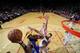 HOUSTON, TX - DECEMBER 6: Jermaine O'Neal #7 of the Golden State Warriors shoots the ball against Francisco Garcia #32 of the Houston Rockets on December 6, 2013 at the Toyota Center in Houston, Texas. NOTE TO USER: User expressly acknowledges and agrees that, by downloading and or using this photograph, User is consenting to the terms and conditions of the Getty Images License Agreement. Mandatory Copyright Notice: Copyright 2013 NBAE (Photo by Bill Baptist/NBAE via Getty Images)