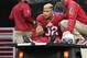 GLENDALE, AZ - DECEMBER 08: Free safety Tyrann Mathieu #32 of the Arizona Cardinals is taken off the field on a cart after an injury during the third quarter of the NFL game against the St. Louis Rams at the University of Phoenix Stadium on December 8, 2013 in Glendale, Arizona. The Cardinals defeated the Rams 30-10. (Photo by Christian Petersen/Getty Images)