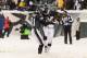 Dec 8, 2013; Philadelphia, PA, USA; Philadelphia Eagles running back LeSean McCoy (25) celebrates scoring a touchdown with wide receiver Jason Avant (81) during the fourth quarter against the Detroit Lions at Lincoln Financial Field. The Eagles defeated the Lions 34-20. Mandatory Credit: Howard Smith-USA TODAY Sports