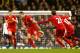 LONDON, ENGLAND - DECEMBER 15: Jordan Henderson of Liverpool celebrates scoring their second goal during the Barclays Premier League match between Tottenham Hotspur and Liverpool at White Hart Lane on December 15, 2013 in London, England. (Photo by Paul Gilham/Getty Images)