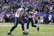 EAST RUTHERFORD, NJ - DECEMBER 15: Cornerback Richard Sherman #25 of the Seattle Seahawks celebrates after an interception in the 1st half against the New York Giants at MetLife Stadium on December 15, 2013 in East Rutherford, New Jersey. (Photo by Ron Antonelli/Getty Images)