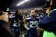SEATTLE, WA - DECEMBER 02: Cornerback Richard Sherman #25 and free safety Earl Thomas #29 of the Seattle Seahawks celebrate after defeating the New Orleans Saints 34-7 in a game at CenturyLink Field on December 2, 2013 in Seattle, Washington. (Photo by Otto Greule Jr/Getty Images)