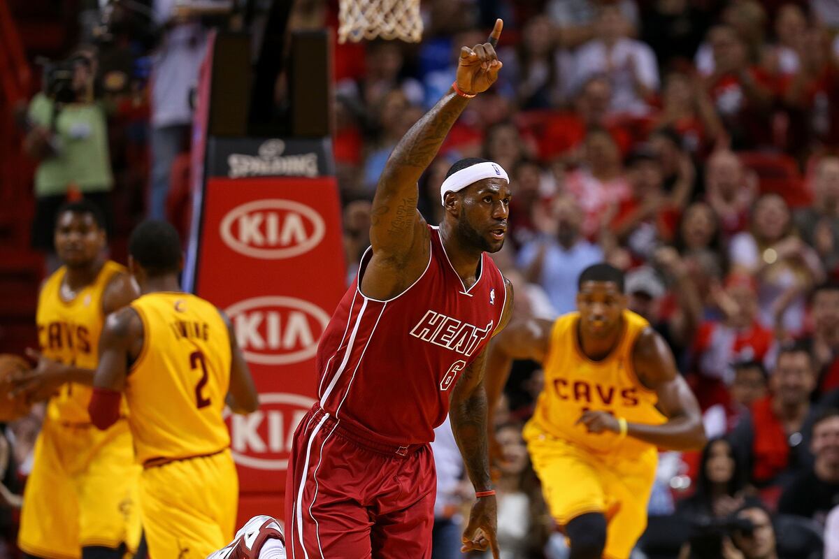 LeBron James Miami Heat Star King of the AlmostTriple